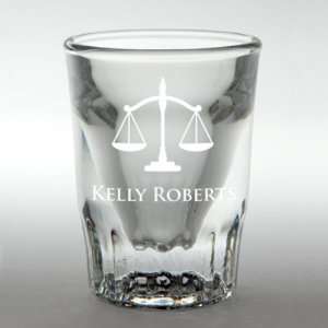  Scales of Justice Shot Glass