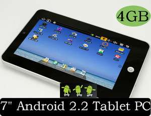 VIA 8650 4GB Google Android 2.2 Touch Scree Tablet PC Netbook WIFI 