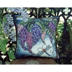  Needlepoint Kit Wisteria and Dragonfly Arts, Crafts 