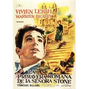  The Roman Spring of Mrs. Stone Movie Poster (11 x 17 