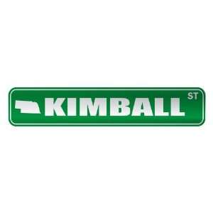   KIMBALL ST  STREET SIGN USA CITY NEBRASKA