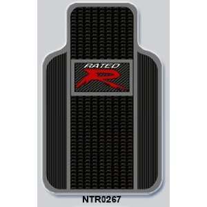  Racing Rubber Floor Mats Gray Rated R 4pc. Office 