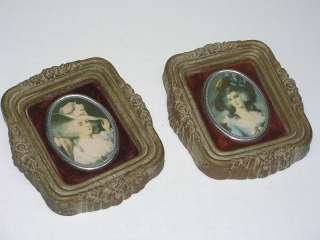 ANTIQUE VINTAGE CAMEO WALL PLAQUES  