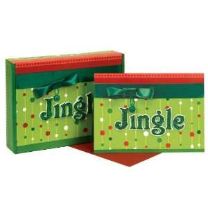   Twinkle Type Christmas Boxed Cards, Jingle, 12 Count