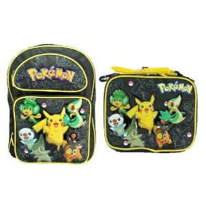 Pokemon Pikachu & Friends 16 Large School Backpack & Insulated Lunch 
