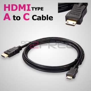 5FT HDMI Type A to Mini HDMI C v1.4b 1080P M/M Cable  