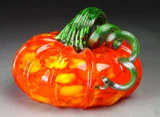 Beautiful Hand Blown Glass Pumpkin Garden Mix  