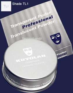 Kryolan Translucent Powder w. puff TL1 60gram Art. 5700  