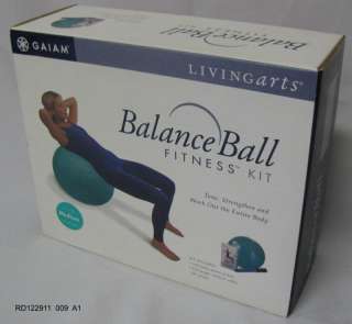   BalanceBall Fitness Kit Exercise Ball Workout Video MIB Medium  