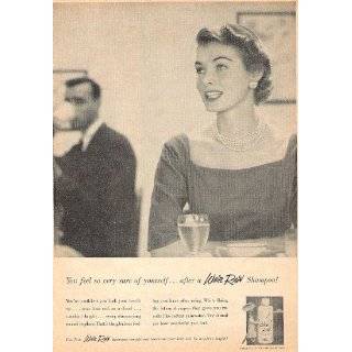 White Rain Shampoo 1955 Vintage Advertisment