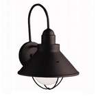 Philips Forecast Lighting Midnight Round Outdoor Wall Sconce in Black