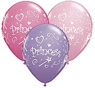 PRINCESS Wand Heart Tiara Pink Purple (12) 11 Latex Birthday Party 