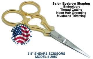 Embroidery Eyebrow Mustache Hair cutting Scissors 2087  