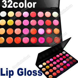   32 Color Lips Gloss Lipsticks Makeup Cosmetics Palette Professional