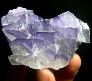 Deep Purple Cubic Fluorite Crystal Specimen flyn9ic7185  