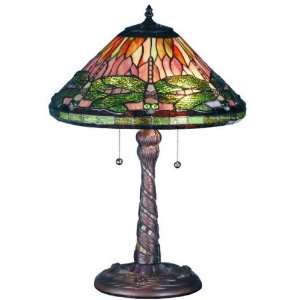  Mosaic Dragonfly Table Lamp 22.5 Inches H