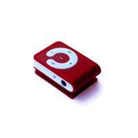 Mini Clip  Player No Memory Supports 8GB TF Card Red  