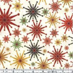  45 Wide Every Iota Holiday Starburst Fabric By The Yard 