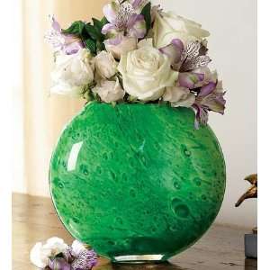  Emerald Swirl Glass Vase