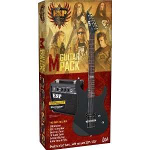  ESP LTD M Electric Guitar Value Package Black Satin 