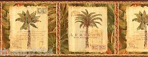 Golden Brown Palm Leaf Trees Frames Framed South Africa Stamps Wall 