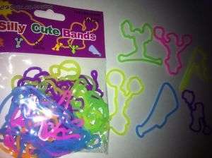 288  CHEER LEADERS  Silly Shaped Rubber Bands Bandz  
