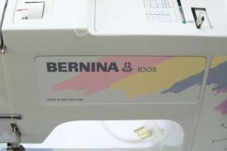 BERNINA SEWING MACHINE 1005 WITH CORDS AND FOOT PEDAL USED  