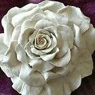 hand sculpted bread rose applique good for shabby chic furniture