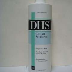 DHS Clear Shampoo, Fragrance Free   8 oz  