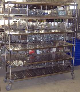 Super Erecta Louvered / Embossed Shelving (with wheels)  