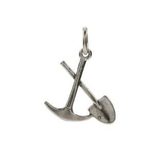 Sterling Silver Miners Shovel and Pick Charm