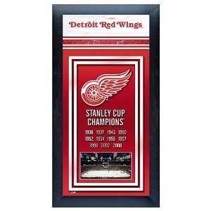   Red Wings Stanley Cup Champions Framed Wall Art