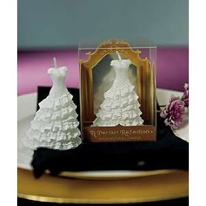  Bridal Shower Candle Favors 6 ct   Mini Wedding Dress 