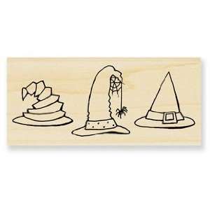  Black Hat Trio   Rubber Stamps Arts, Crafts & Sewing