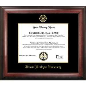  Illinois Wesleyan University Gold Embossed Diploma Frame 