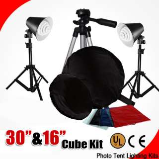 Photo Studio 32+12 Photography Light Tent Tripod Kit Cube Lighting 