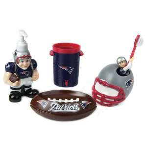  NFL New England Patriots Football 5 Piece Bathroom Set 