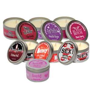 Pheromone Soy Massage Candle 4 Ounces with Tin  