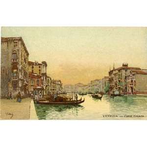    1915 Vintage Postcard Grand Canal Venice Italy 