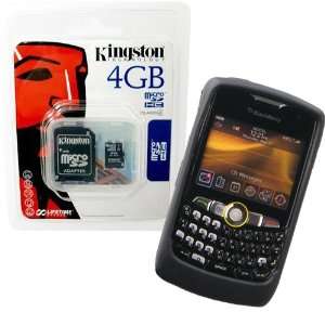  Black Silicone Skin Cover Case and Kingston 4GB microSDHC Class 