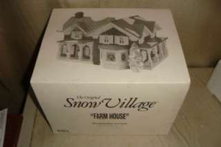 Department 56 Farm House 54912 Snow Village Retired in 2000  