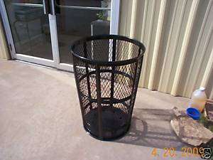 Expanded Steel Street Baskets 45 Gal Trash cans  