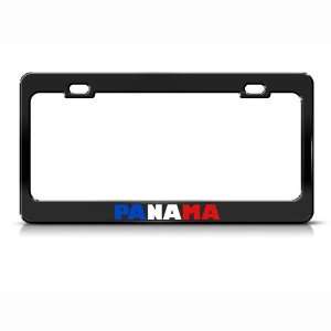 Panama Flag Country Metal license plate frame Tag Holder