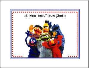 Sesame Street #2 ~ Personalized Note/Thank You Cards  
