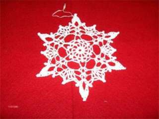 Snowflake Crochet Lot B2011 Crocheted Handmade  