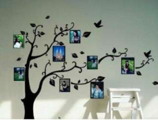 removable black tree photo picture frame wall sticker decal 50 x 70 cm 