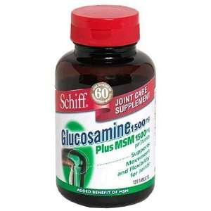  Schiff Glucosamine HCl 1500 mg Plus MSM 1500 mg, Gelcaps 