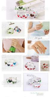 Lovely Candy Color Alloy Multicolor Colorful Heart Ring  