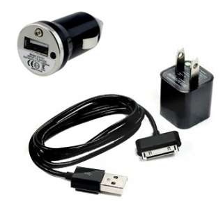 USB Data Cable+AC Wall Charger+Car Charger For IPod IPhone 3G 3GS 4 4G 