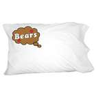 Graphics and More Dreaming of Bears   Brown Novelty Bedding Pillowcase